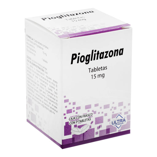 Pioglitazona 15Mg Con 7 Ultra Tabletas - WeCare Pharma