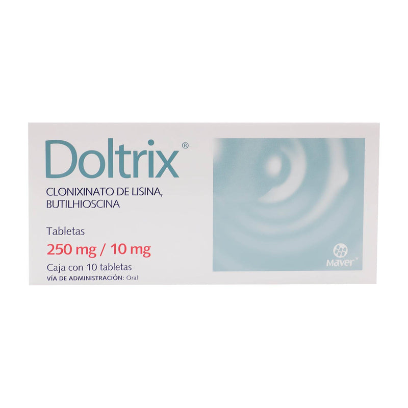 Doltrix 250Mg/10Mg Con 10 Tabletas (Clonixinato De Lisina/Hioscina) - WeCare Pharma