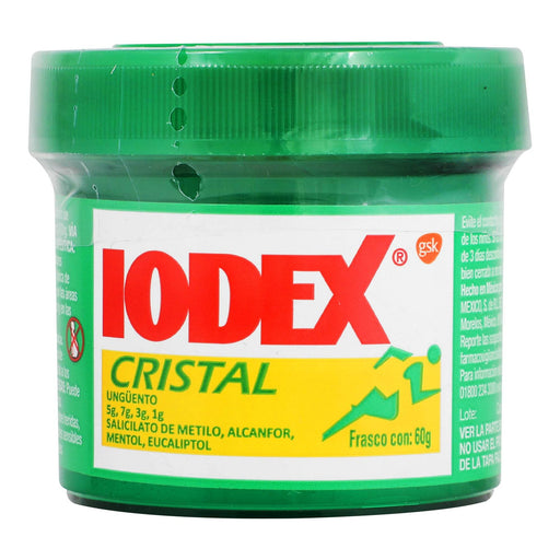 Iodex Cristal (Alcanfor/Salicilato Metilo) Ung Frasco Con 60G - WeCare Pharma