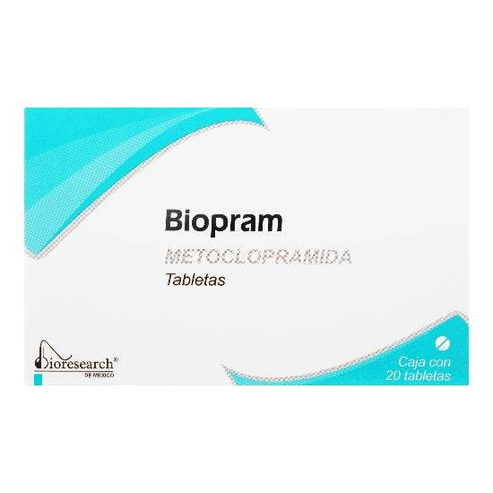 Biopram 10Mg Con 20 Tabletas (Metoclopramida) - WeCare Pharma