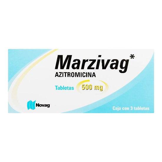 Marzivag 500Mg Con 3 Tabletas (Azitromicina) - WeCare Pharma
