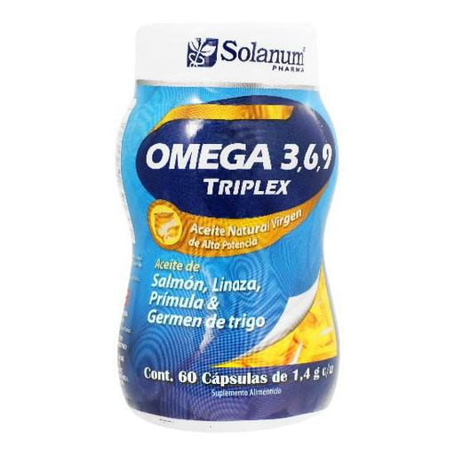 Omega 3/6/9 Triplex Aceite Natural 1.4G Con 60 Capsulas - WeCare Pharma