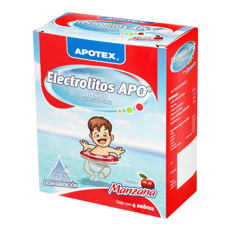 Electrolitos Apo Polvo 28.14G Con 4 Manzana - WeCare Pharma