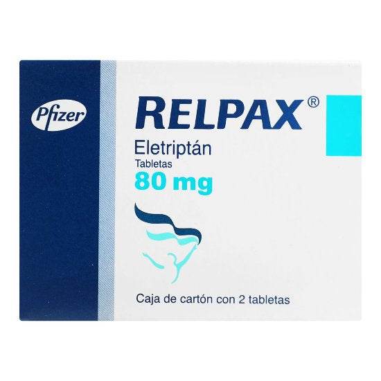 Relpax 80Mg Con 2 Tabletas (Eletriptan) - WeCare Pharma