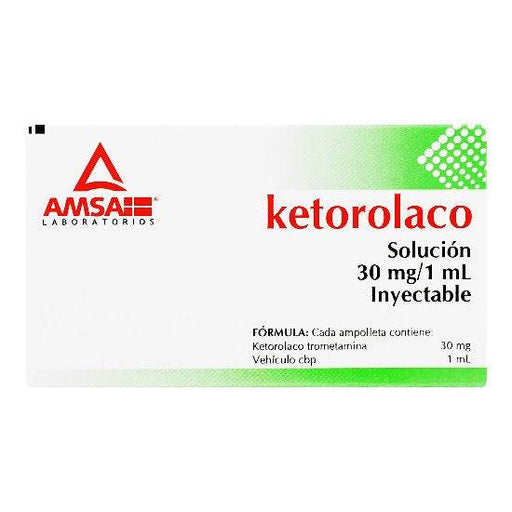 Ketorolaco 30Mg/Ml Con 3 Amsa Ampulas - WeCare Pharma