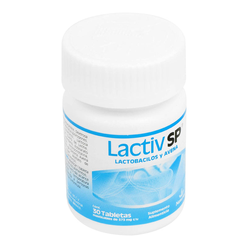 Lactiv Sp 573Mg Con 30 Tabletas (Lactobacilos/Avena) - WeCare Pharma