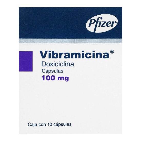 Vibramicina 100Mg Con 10 Capsulas (Doxiciclina) - WeCare Pharma