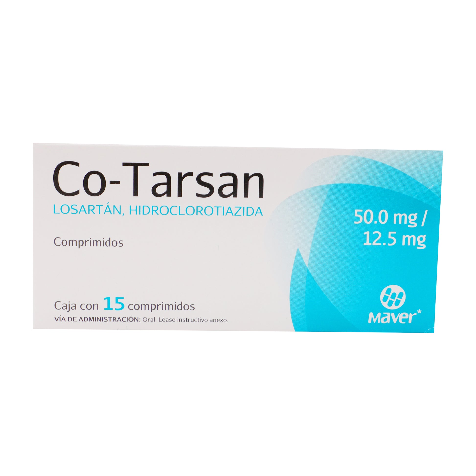 Co-Tarsan 50/12.5Mg Con 15 Comprimidos (Losartan/Hidroclorotiazida) 2 - 7502009742767