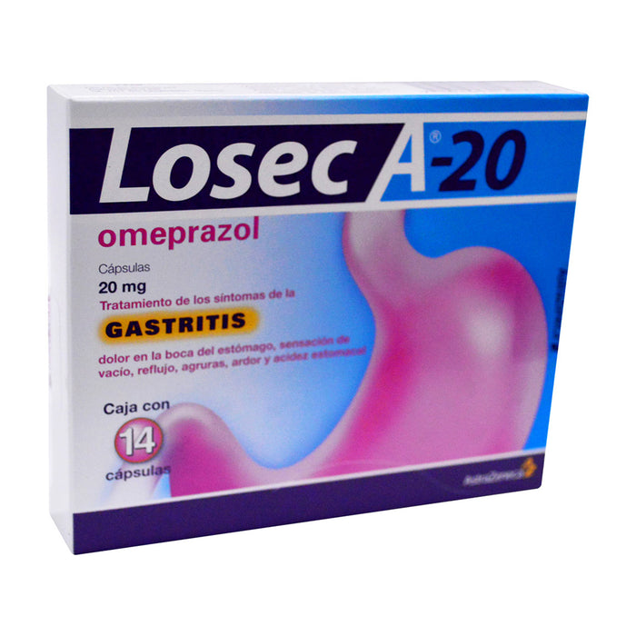 Losec A-20 20Mg Con 14 Capsulas (Omeprazol) 3 - 7501098603867