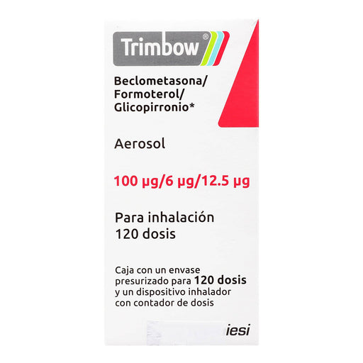 Trimbow Aerosol 100Mcg/6Mcg/12.5Mcg 120D (Beclometasona/Formoterol/Glicopirronio) - WeCare Pharma