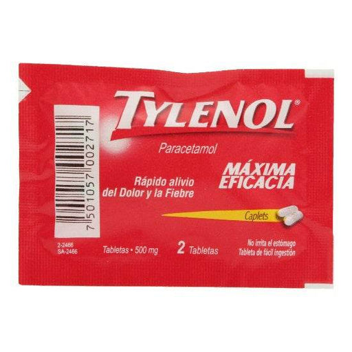 Tylenol 500Mg Con 5 Sobres Tabletas (Paracetamol) - WeCare Pharma