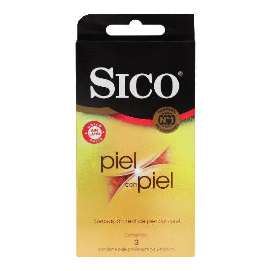 Condón Sico Piel Con Piel Con 3 - WeCare Pharma
