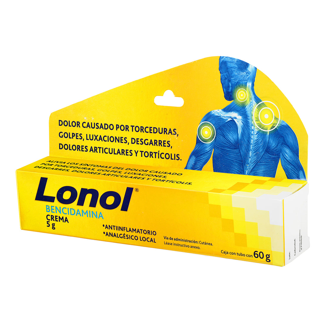 Lonol Crema 5G 60G (Bencidamina) 2 - 7501165011410