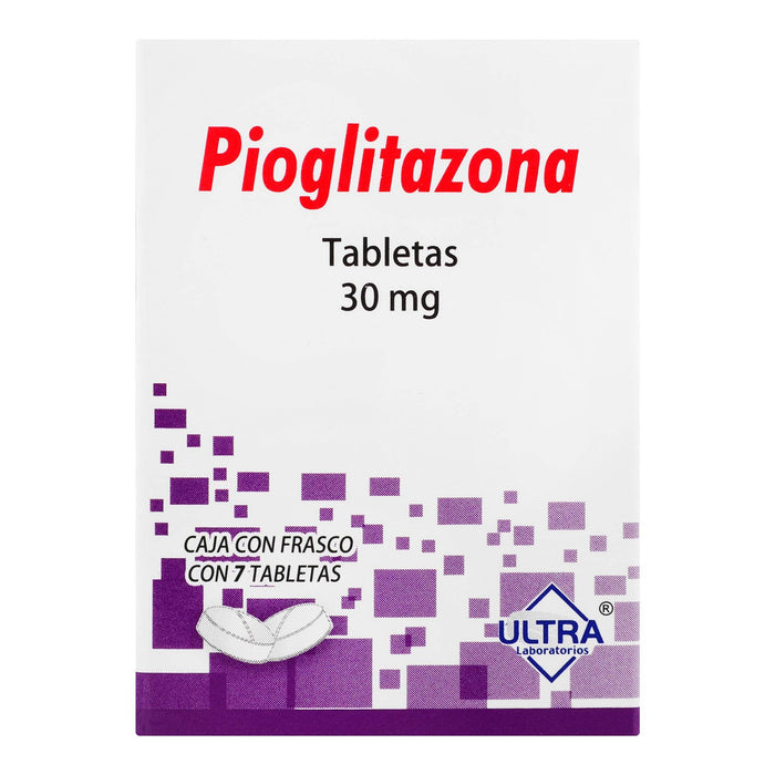 Pioglitazona 30Mg Con 7 Ultra Tabletas - WeCare Pharma
