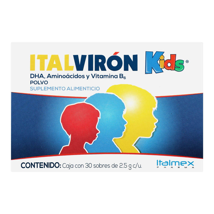 Italmex Dha Italviron Kids Polvo 25G Con 30 (Dha/Aminoacidos/Vitamina B6) — WeCare ...