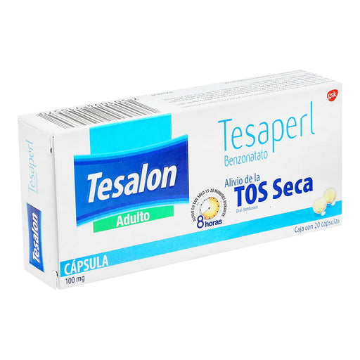 Tesaperl Ad 100Mg Con 20 Capsulas (Benzonatato) - WeCare Pharma