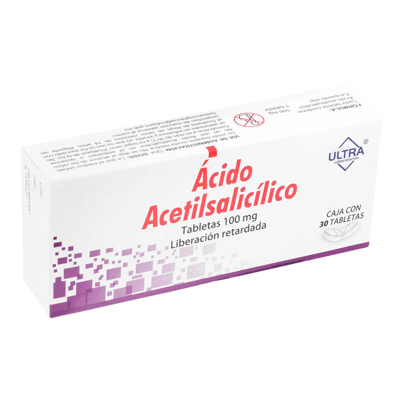 Acido Acetilsalicilico 100Mg Con 30 Tabletas - WeCare Pharma