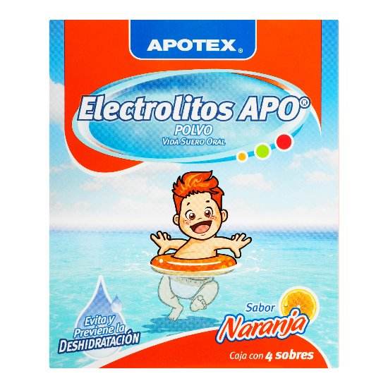 Electrolitos Apo Polvo 28.14G Con 4 Naranja - WeCare Pharma