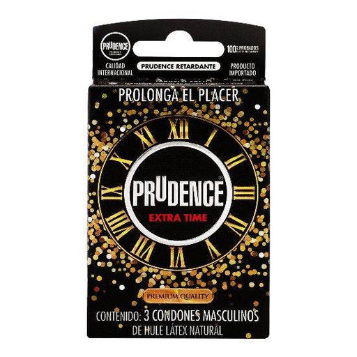 Condón Prudence Extra Time Con 3 - WeCare Pharma