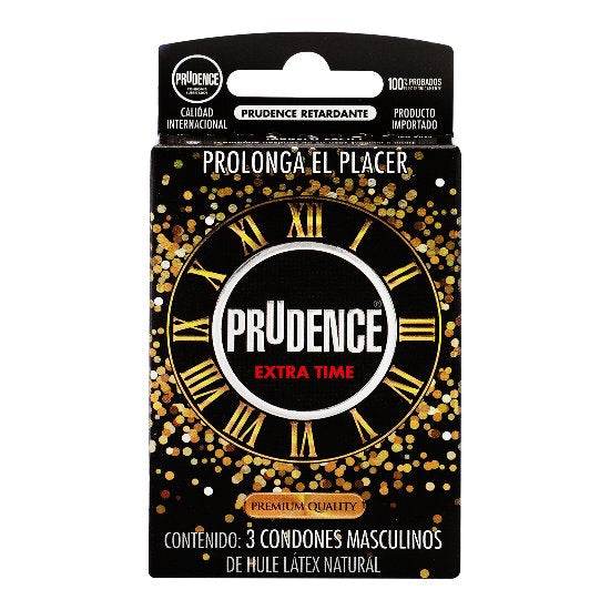Condón Prudence Extra Time Con 3 - WeCare Pharma