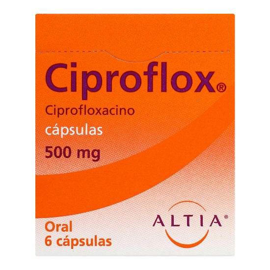Ciproflox 500Mg Con 6 Capsulas (Ciprofloxacino) - WeCare Pharma