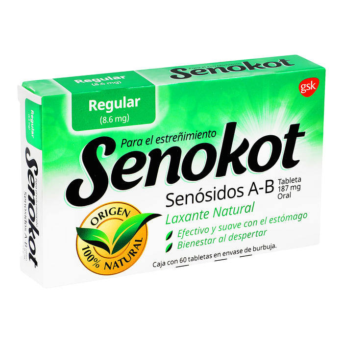 Senokot 8.6Mg Con 60 Tabletas (Senosidos A-B) 3 - 7501124810900