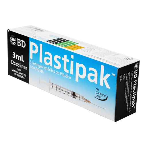 Jeringa Plastipak 3Ml 22Gx32Mm Con 5 - WeCare Pharma