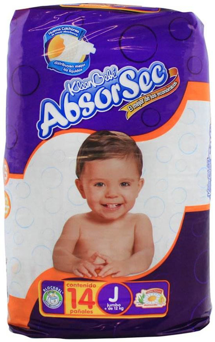 Pañal Kleen Bebe Absorsec Ultra Jumbo Con 14 - WeCare Pharma