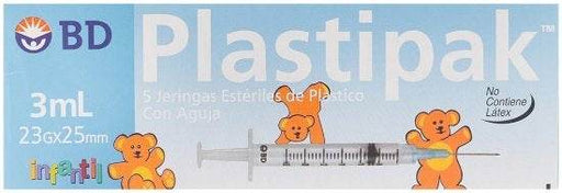 Jeringa Plastipak 3Ml 23Gx25Mm Con 5 - WeCare Pharma
