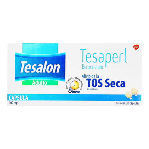 Tesaperl Ad 100Mg Con 20 Capsulas (Benzonatato) - WeCare Pharma