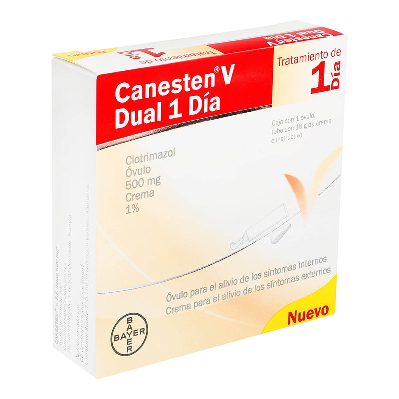 Canesten V Dual 1 Dia Ovulo 500Mg Crema 1% 30G (Clotrimazol) - WeCare Pharma