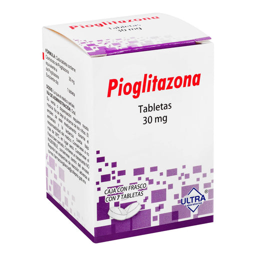 Pioglitazona 30Mg Con 7 Ultra Tabletas - WeCare Pharma