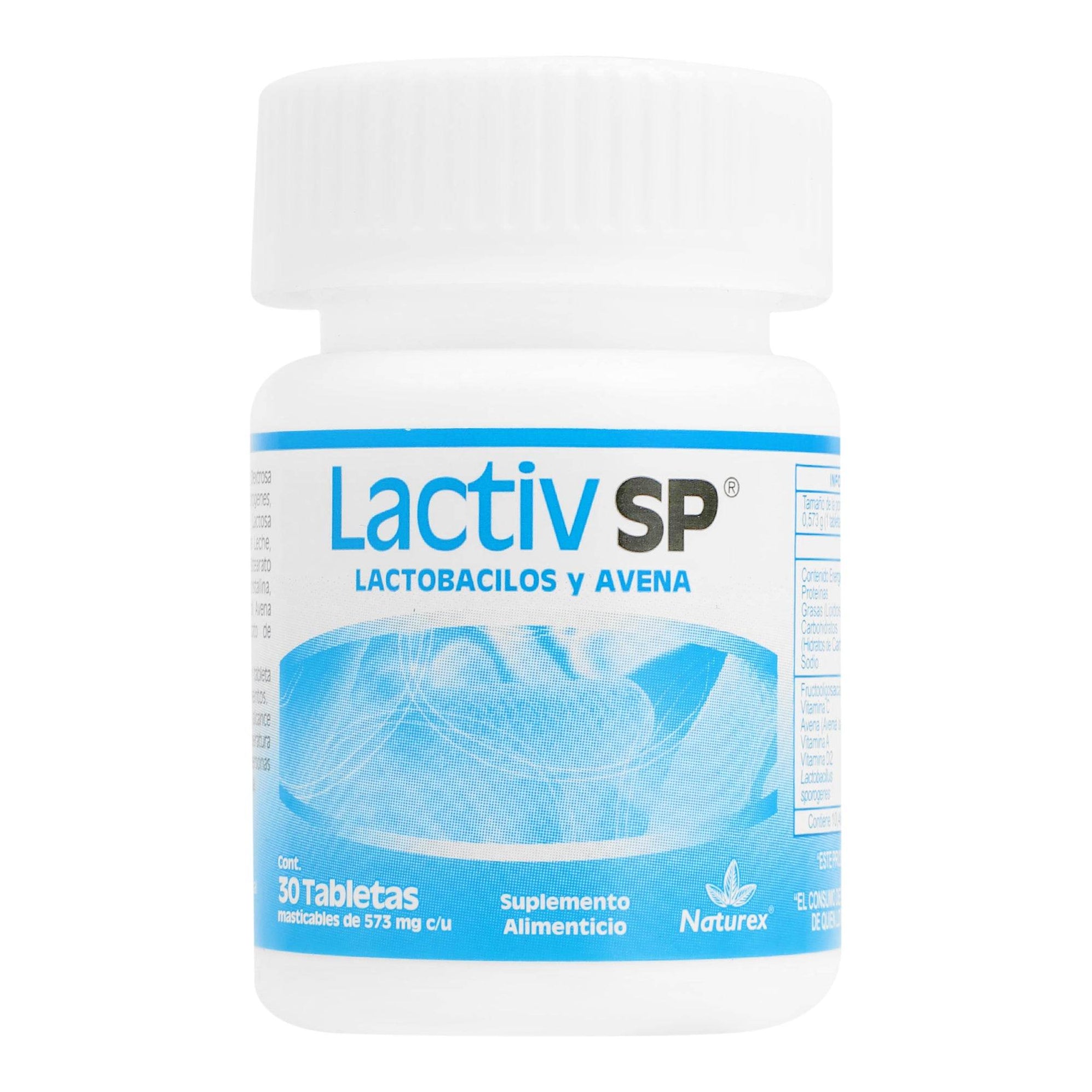 Lactiv Lactiv Sp 573Mg Con 30 Tabletas (Lactobacilos/Avena) — WeCare Pharma