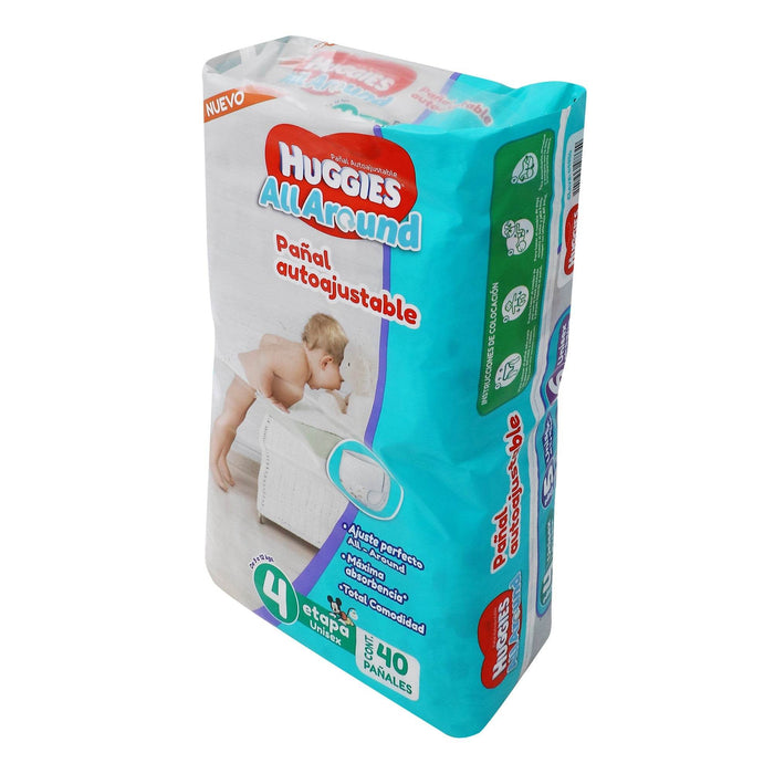 Pañal Huggies All-Around Etapa 4 Con 40 - WeCare Pharma
