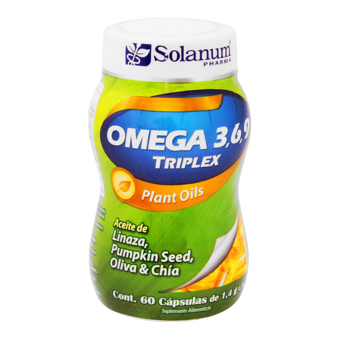 Omega 3/6/9 Triplex Aceite Plantas Cap 1.4G C60 - WeCare Pharma