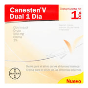 Canesten V Dual 1 Dia Ovulo 500Mg Crema 1% 30G (Clotrimazol) - WeCare Pharma