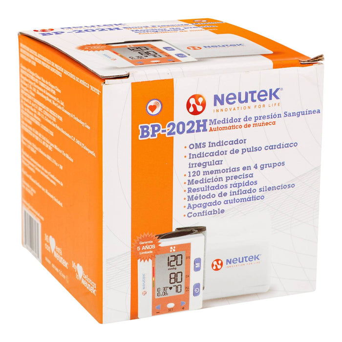 Monitor De Presión Arterial Digital Neutek Muñeca - WeCare Pharma