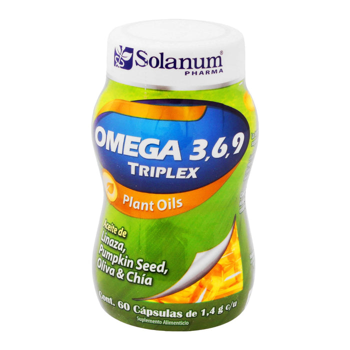 Omega 3/6/9 Triplex Aceite Plantas Cap 1.4G C60 - WeCare Pharma