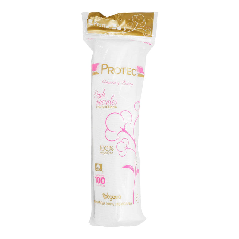 Pads Facial Redondo Protec Con 100 - WeCare Pharma