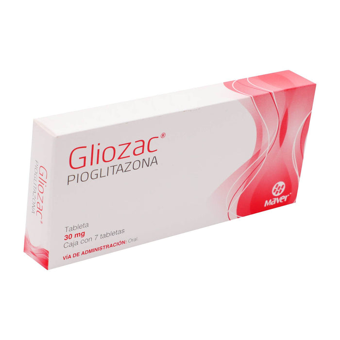 Gliozac 30Mg Con 7 Tabletas (Pioglitazona) - WeCare Pharma