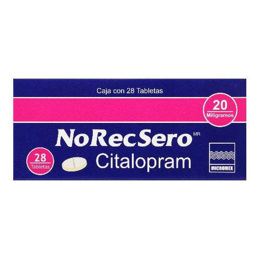 Norecsero 20Mg Con 28 Tabletas (Citalopram) - WeCare Pharma
