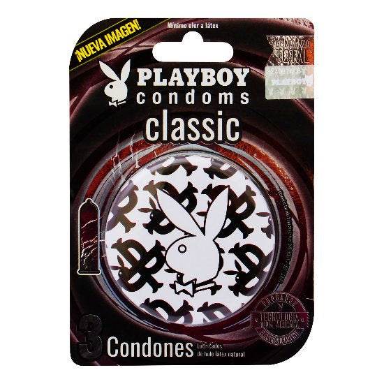 Condón Playboy Clasico Con 3 - WeCare Pharma