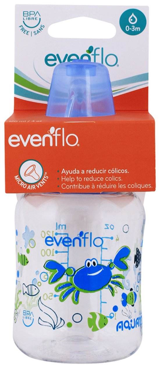 evenflo biberon Evenflo Aquarium 4oz Bottle — WeCare Pharma