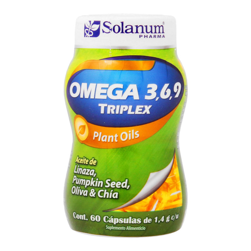 Omega 3/6/9 Triplex Aceite Plantas Cap 1.4G C60 - WeCare Pharma