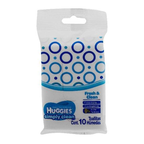 Toallitas Húmedas Huggies Simply Clean Con 10 - WeCare Pharma
