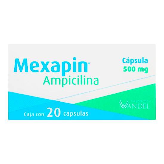 Mexapin 500Mg Con 20 Capsulas (Ampicilina) - WeCare Pharma