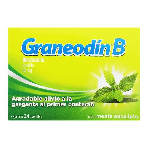 Graneodin B Pastilla 10Mg Menta Con 24 (Benzocaina) - WeCare Pharma