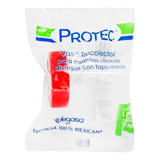 Vaso Recolector Muestra Protec - WeCare Pharma
