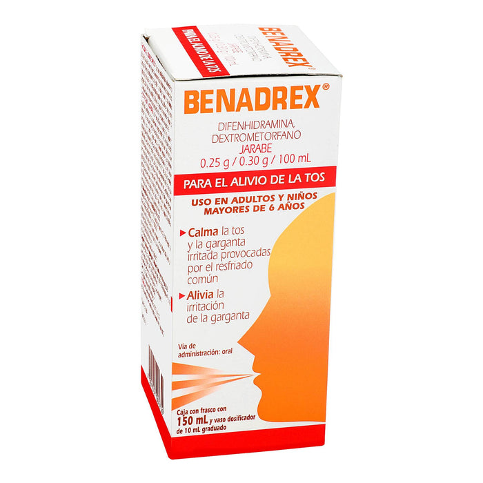 Benadrex Jarabe 0.25G/0.30G/100Ml 150Ml (Difenhidramina Dextrometorfano) - WeCare Pharma