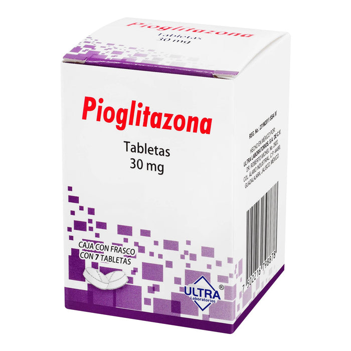 Pioglitazona 30Mg Con 7 Ultra Tabletas - WeCare Pharma